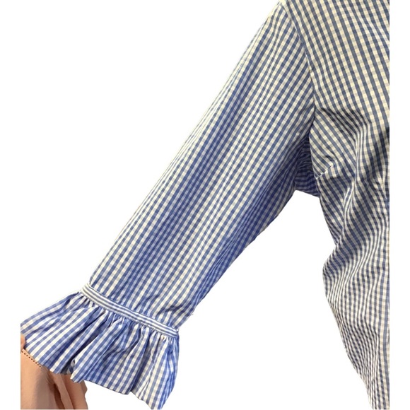 Gretchen Scott Blue Button Down Shirt - Picture 3 of 5